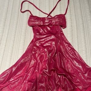 LUCY IN THE SKY PINK SPARKLY DRESS, NEVER BEEN WORN, SIZE S